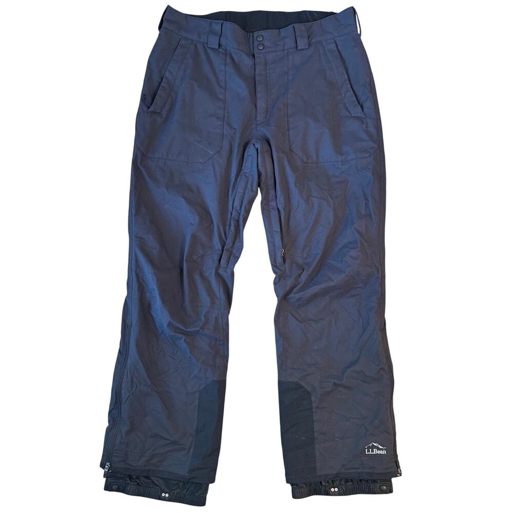 L.L.Bean Snow Pants Snowboard Ski Waterproof Insulated Gaiter Black Men’s Large